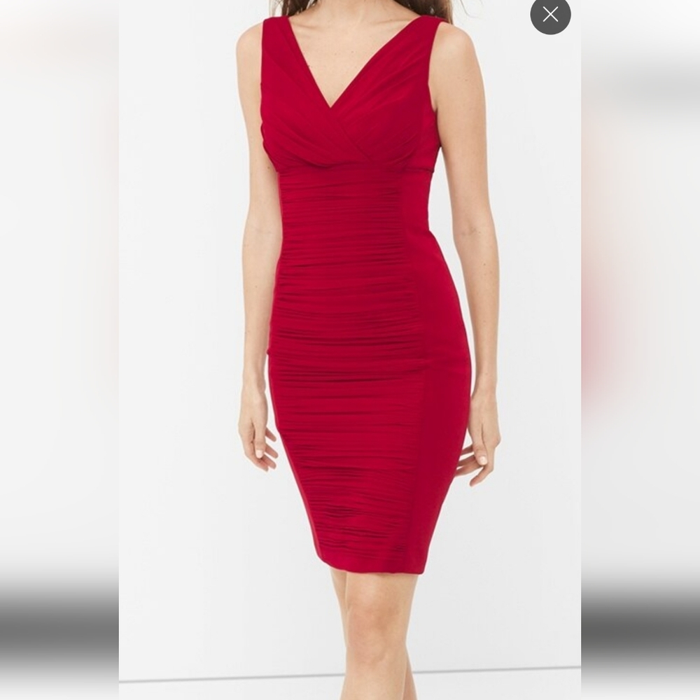 Women's crimson cocktail dress